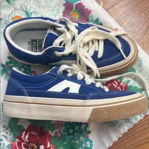 Vision Street Wear Blue Suede Sneakers